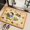 Cute Crayon Shin-chan Diatom Mud Bathroom Floor Mat Shower Quick-drying Non-Slip Dirt-Resistant Cooling Foot Mat