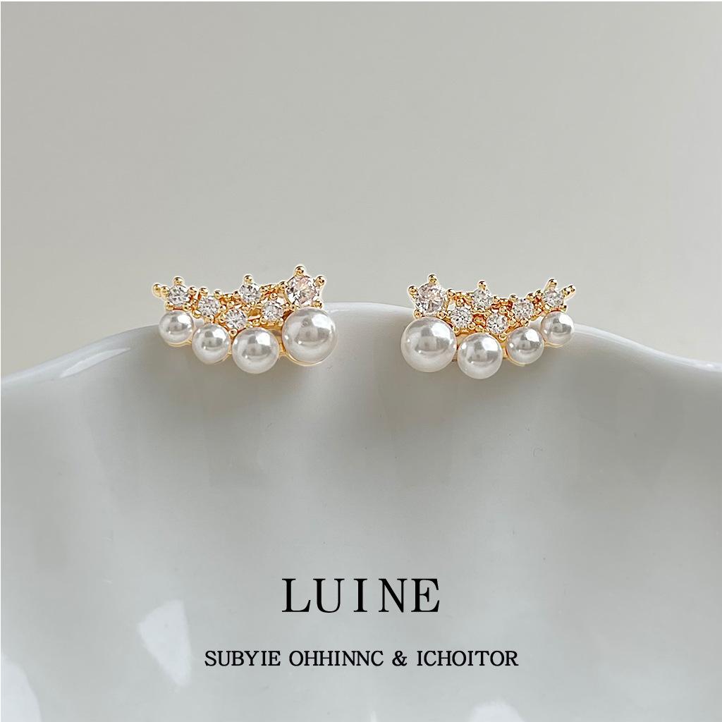 The real thing is beautiful~ Fireworks zircon stud earrings 2025 new popular design earrings