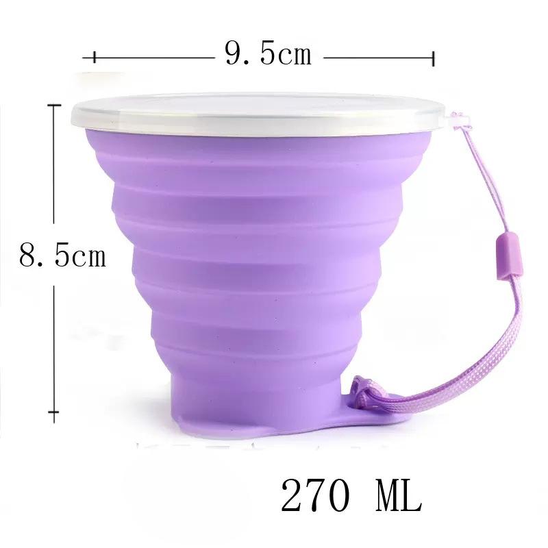 Silicone Folding Cup Travel Mini Lightweight Hotel Hotel Mouthwash Cup Retractable Travel Compression Folding Bowl