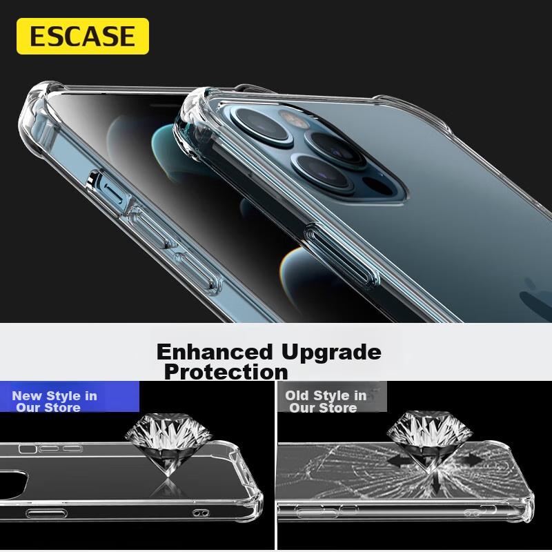 IPhone 12 Pro Max Case, Shockproof Protective Cover, 6.7-Inch Full Coverage Soft with Air Cushion, Dual Material Anti-Drop, High Transparency