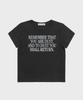 SAINTPAIN Sp Watery Crop Short Sleeve Tee Black