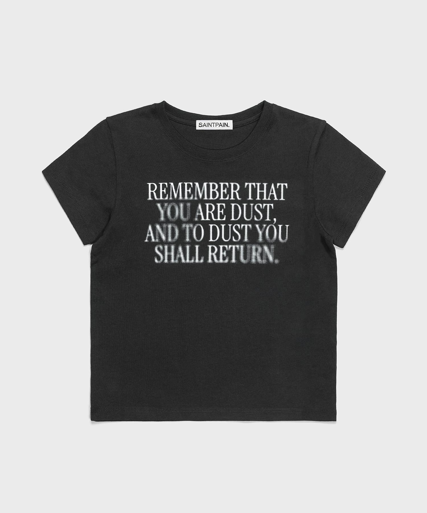 Saint Pain Sp Watery Crop Short Sleeve Tee Black Black/Free