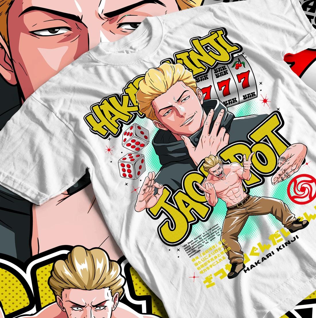 Футболка Jujutsu Kaisen Годжо Сатору Аниме джекпот Хакари Хоррор Футболка Все размеры 3XL