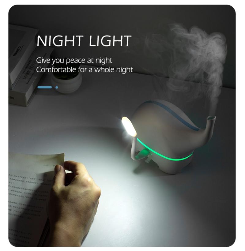 USB Scent Diffuser Funny Elephant DC 5V Ultrasonic Essential Oil Diffuser LED Color Portable Humidifier Air Humidifier Fogger | Humidifiers