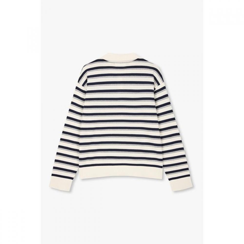 STUDIO TOMBOY Women S Stripe Long Sleeve Knit 9176452981ar