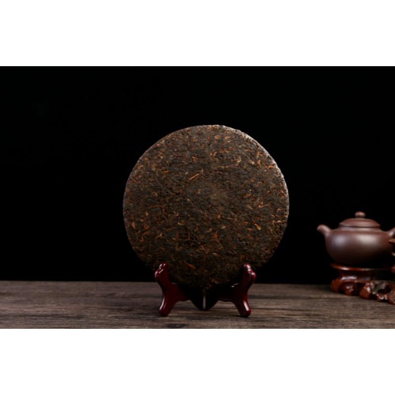 357g Puerh Dry Storage Menghai Mountain Mellow Ripe Tea Yunnan Seven Seed Cake