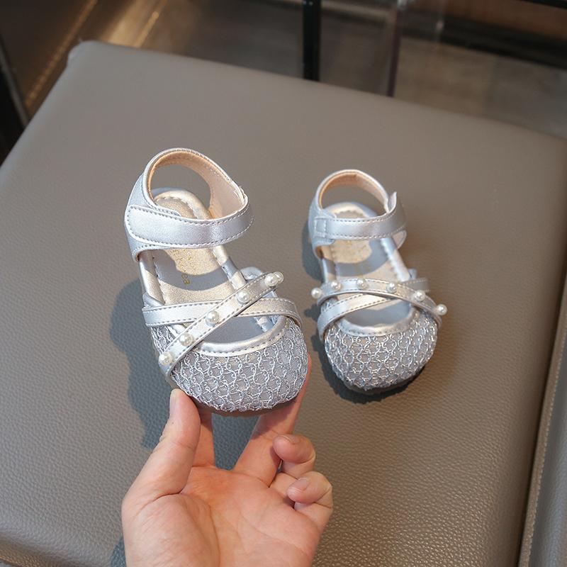 Summer Girls Princess Shoes Children s Mesh Hollow Flat Sandals 24