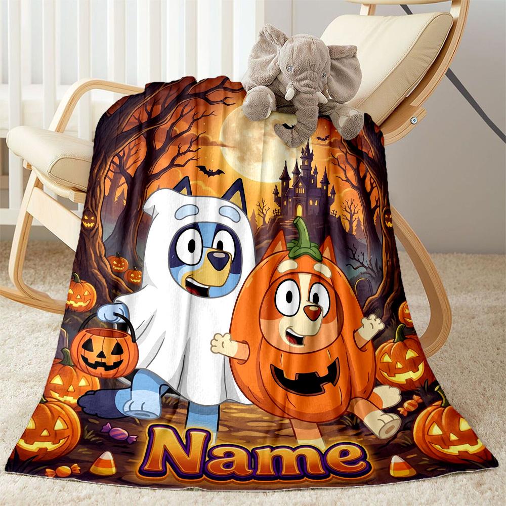 Christmas Adventure City Personalized Text Blanket Multi-purpose Personalized Blanket Soft & Cozy for Nap Picnics Office Chair Bedding
