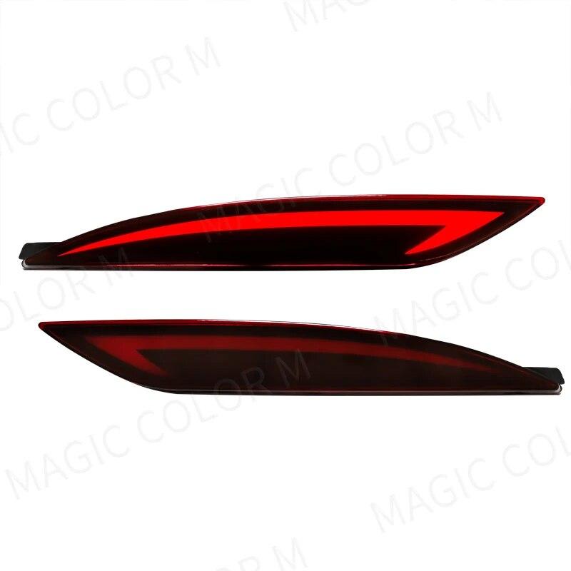 

Для Hyundai Sonata 8 2010 2011 2012 2013 2014 светодиодный отражатель заднего бампера стоп-сигнал указатель поворота противотуманная фара 2 шт. автомобильные аксессуары 3 Functions