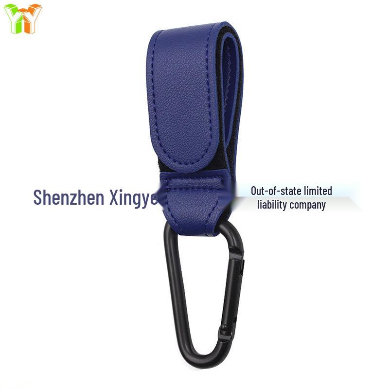 

Leather Universal Stroller Hooks for Child Stroller & Electric Vehicle Leather Part (155*31mm) темно-синий