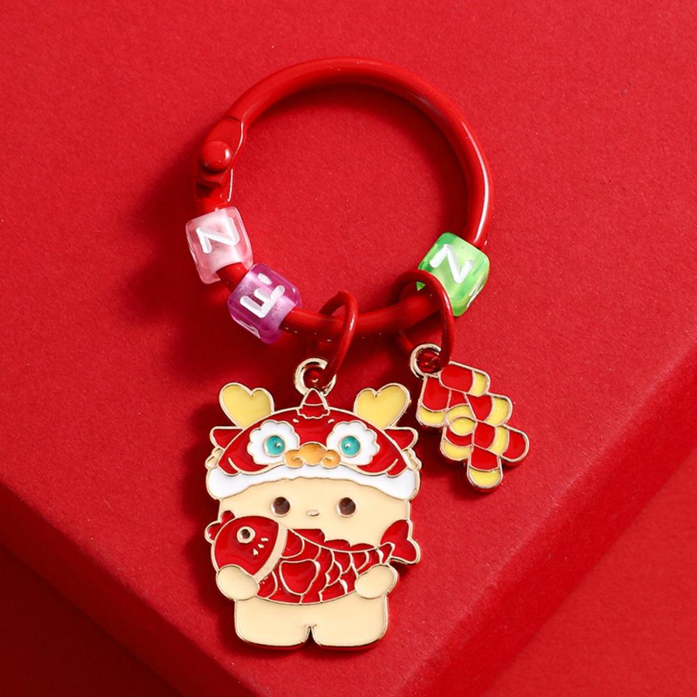 Zodiac Dragon 2024 New Year Dragon Key Chain Bag Pendant Chinese Dragon Key Ring  Backpack Pendant