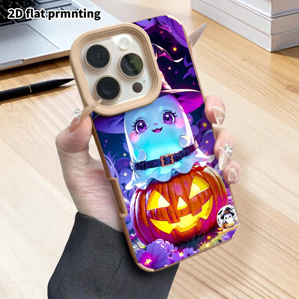 Phone Case: 2D Flat Lambskin Suitable for iPhone 18 17 16 15 14 13Pro Cases, Vintage Warm Autumn, Christmas and Halloween Gifts