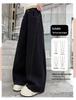 Girls' Wide-Leg Jeans - Fashionable Autumn Scimitar Pants for Middle Schoolers.