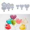 Rund Hjärta Sexkant Silikon Lollipopform Chokladgodis Kakformar Glassform Kakdekorationsverktyg Baktillbehör