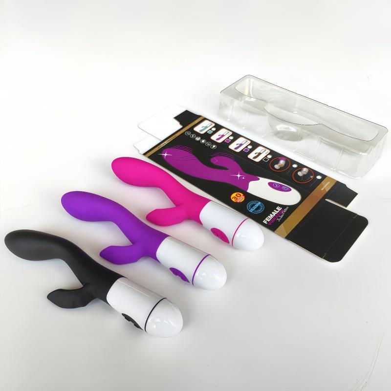 Silicone Dual G-Spot Vibrator with Variable Frequency Massage for Women