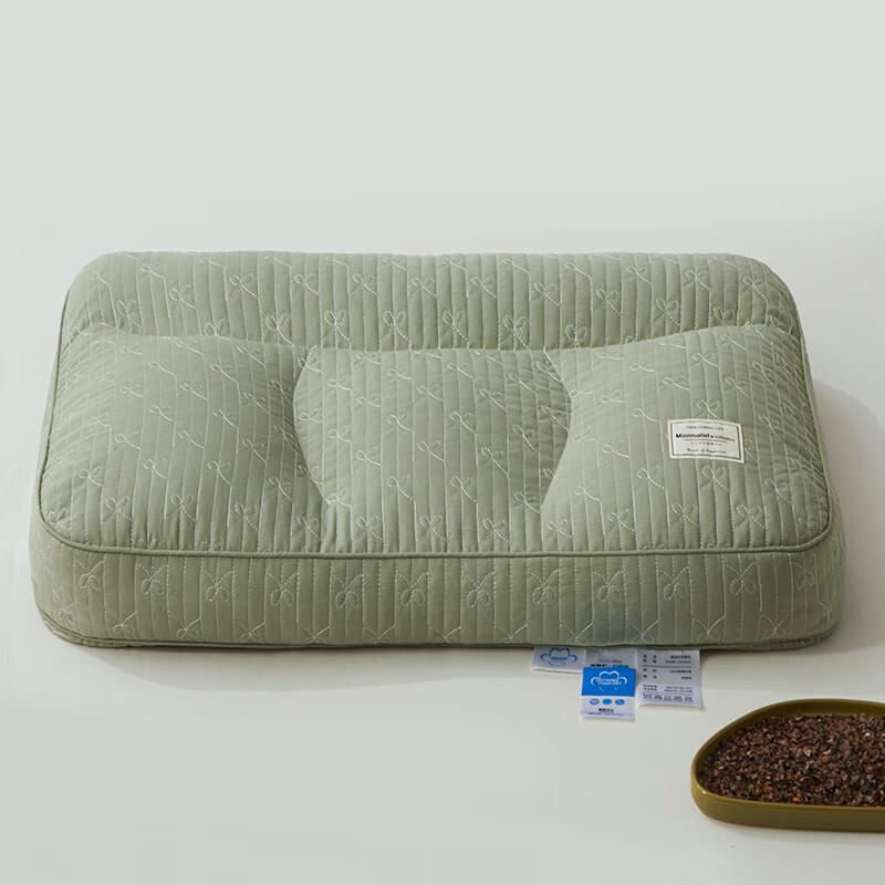 Zoned Buckwheat Hull Sleep Aid Pillow