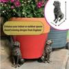 3Pcs/set Animal Shape Flower Pot Feet Stand Planter Pot Holder Risers Pad Prevent Water Logging Bonsai Tray Garden Sculpture.