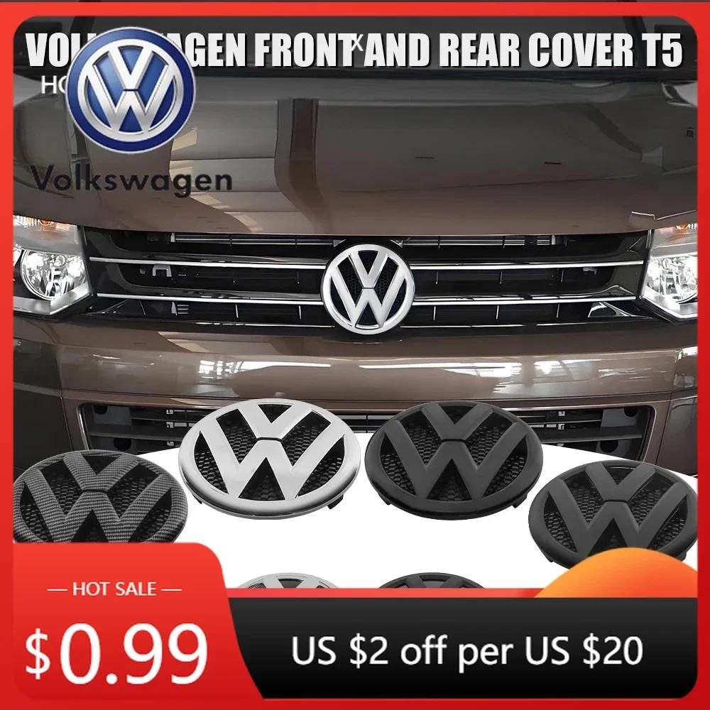 For VW 1/2pcs Car Front Grill Badge Rear Trunk Emblem Cover Accessories For Volkswagen VW Transporter T5 2010 2011 2012 2013 2 CWS1 b13