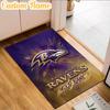 Custom Name football Ravens Logo  Rug, Office Rug, Chair Rug, Carpet for Living Rooms, Doormat Game Rug Home Decor Christmas Gifts