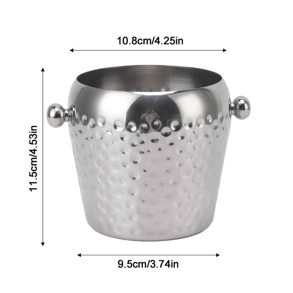 1 Liter Insulated Ice Bucket Hammer Point Champagne Bucket Insulated Wine Bucket  Home