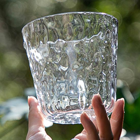Flowerpot PET Highly Transparent Self-Watering Planter with Glacier Pattern Double-Layer Design Breathable Inner