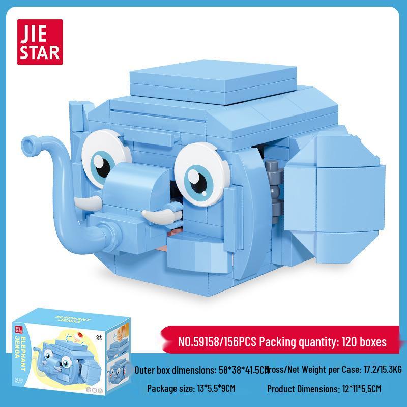 Jie Xing Educational Insect & Marine Animal Stacking Blocks Toy