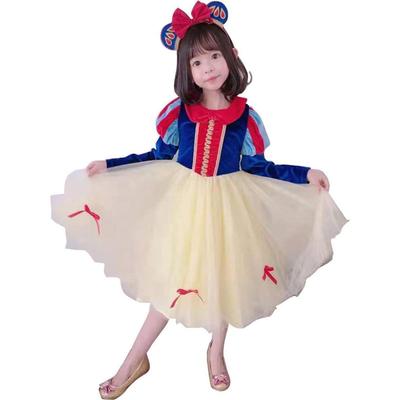Snow White Dress Disney Princess Snow White Costume Costume Commemorative Photo Long Sleeve 130cm