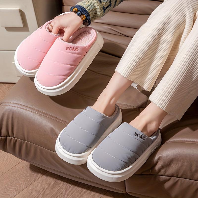 Unisex Winter Slippers - Thickened Fleece-Lined, Warm,Casual Slip-On Design for Men & Women, Perfect for Home & Outdoor Use