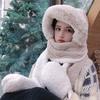 Kimo Winter Faux Fur Warm Scarf Hooded Winter Hat