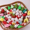 Christmas Group Squeezing And Kneading Tpr Soft Rubber Santa Claus Snowman Decompression Toy Set