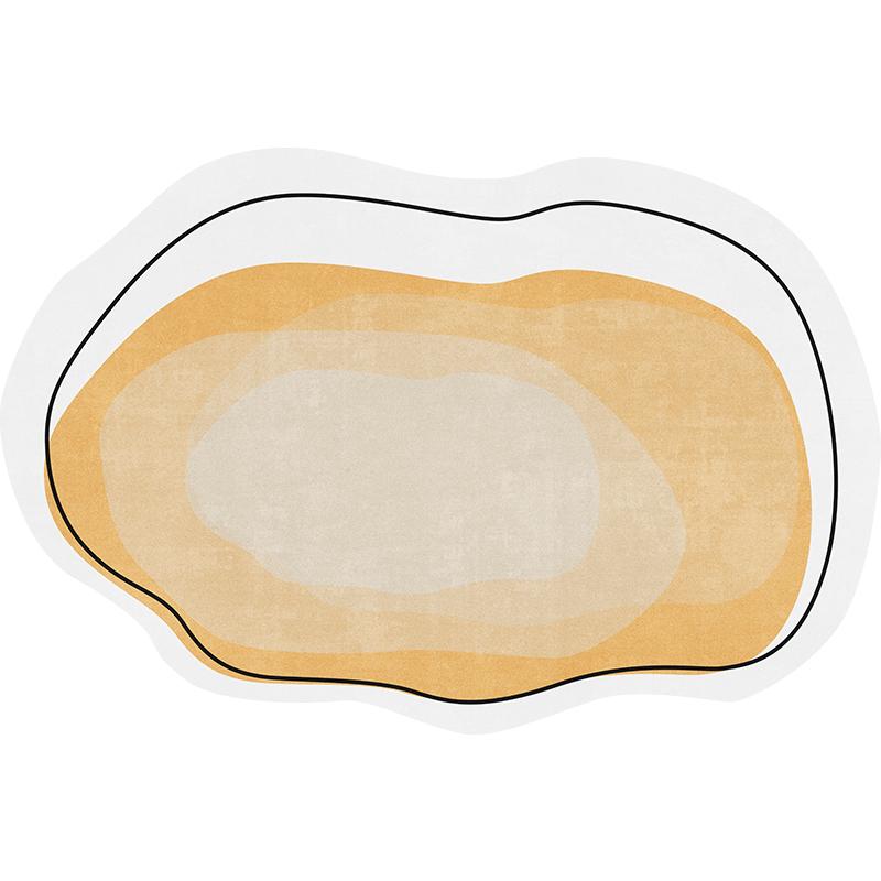 Shaped Irregular Plush Carpet Large Area Bedroom Decor Bedside Rug Nordic Style Carpets for Living Room Thick Washable Floor Mat