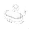 Drain Soap Dish Box Detachable Container Wall Mounted Standing Tray Holder