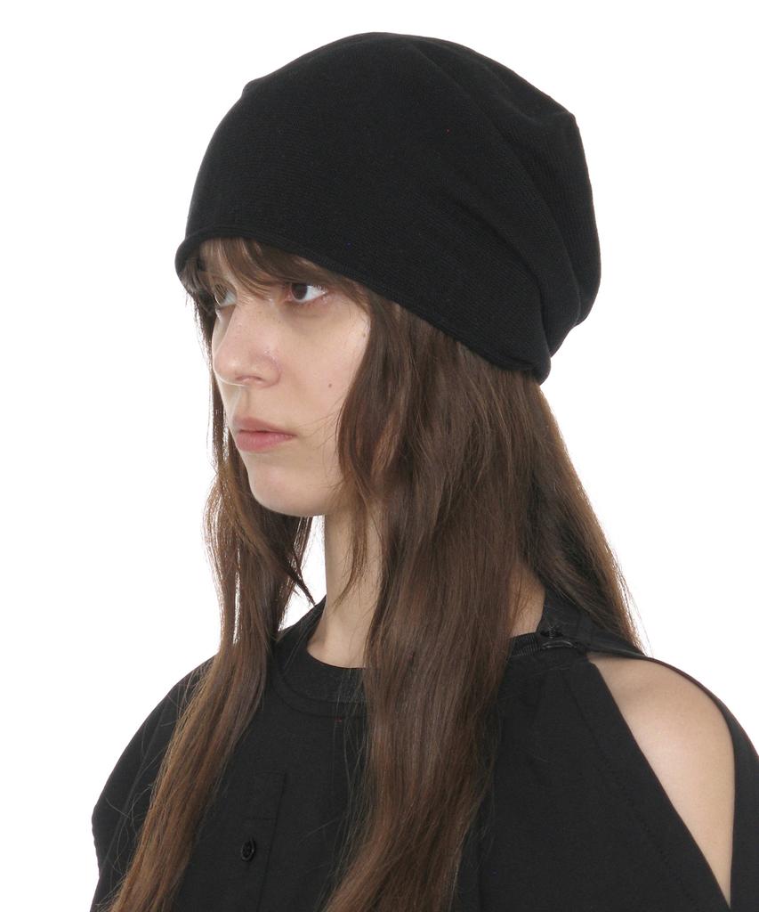 PARTIMENTO WOMEN Lightweight Drape Beanie_Black