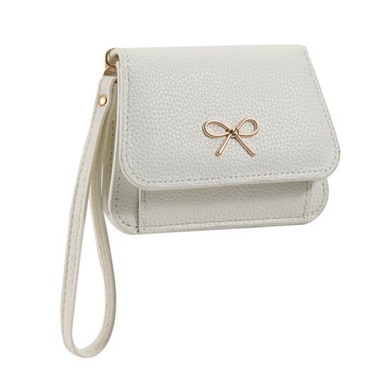 

Women Clutch Wallet Mini Wallet with Zipper Coin Pocket ID Window Slim Credit Card Holder Wallet for Ladies Girls білий
