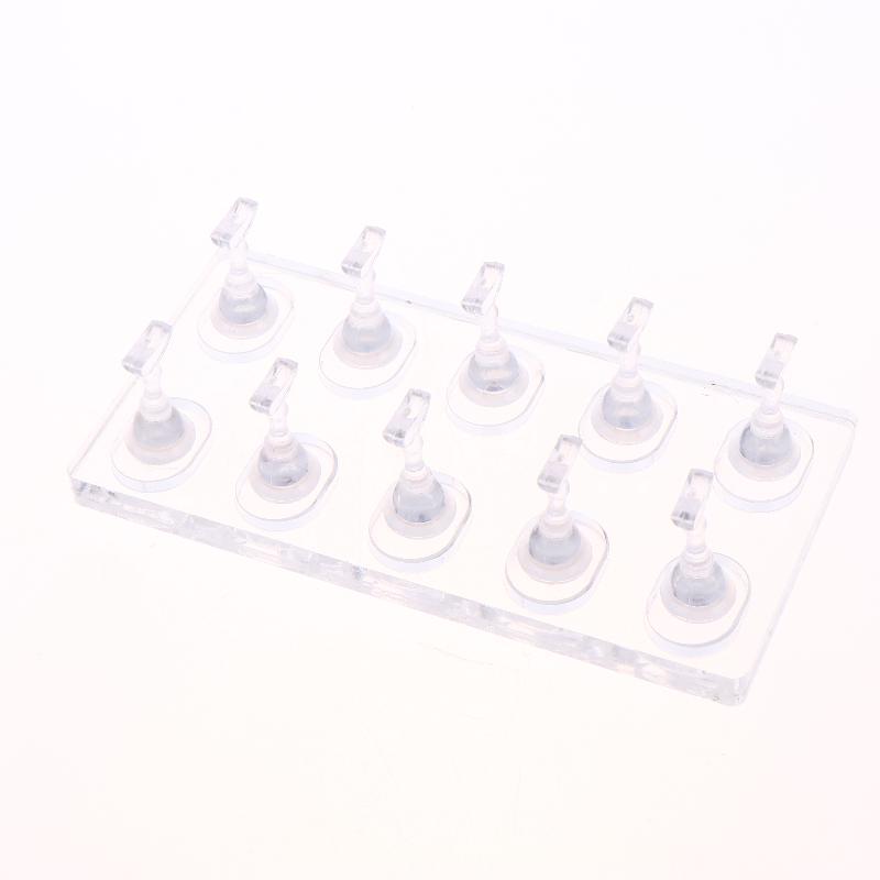 1 Set Non-Magnetic Nail Display Acrylic Nail Display Stand Tips Holder Nail Practice Stand Fingernail Diy Manicure Stand Tools