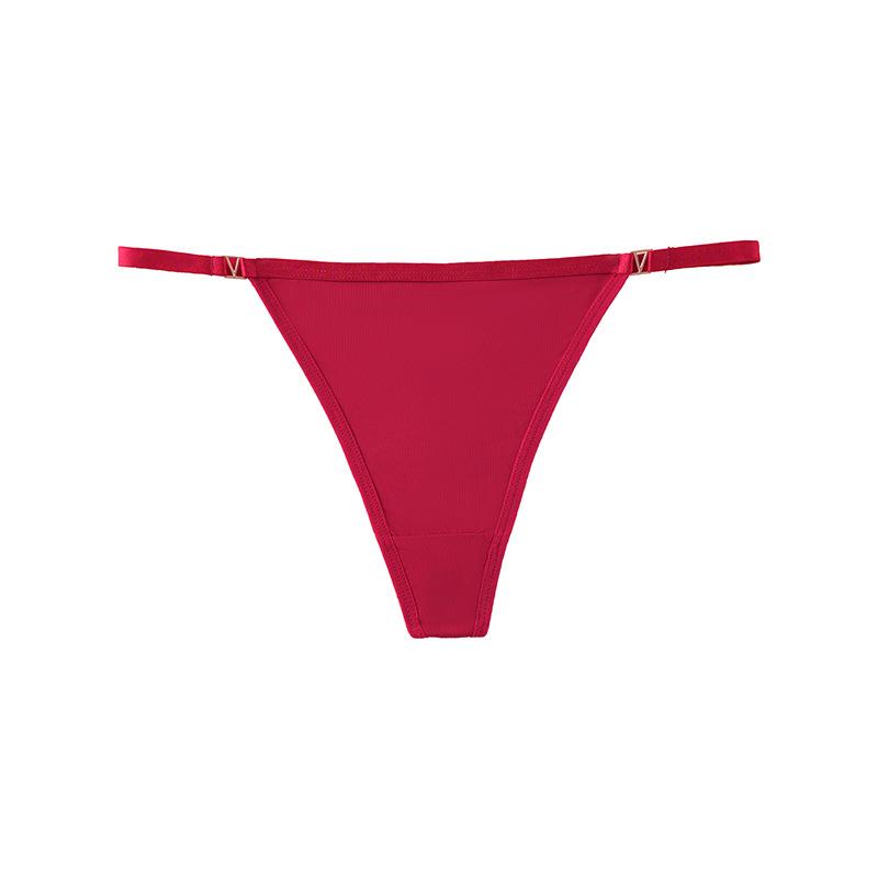 Sexy thong, pure desire wind low-rise t-pants, comfortable and breathable ice silk seamless women's underwear