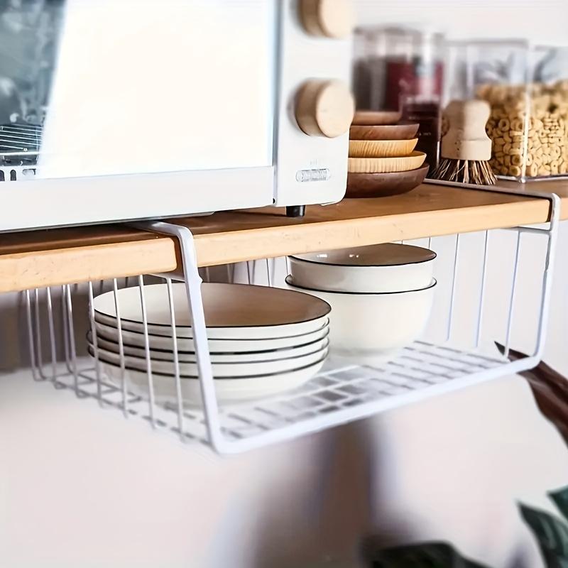 Modern Wire Storage Rack & Hanging Organizer | Space-Saving for Kitchen, Pantry, Desk | Home & Office Storage Basket