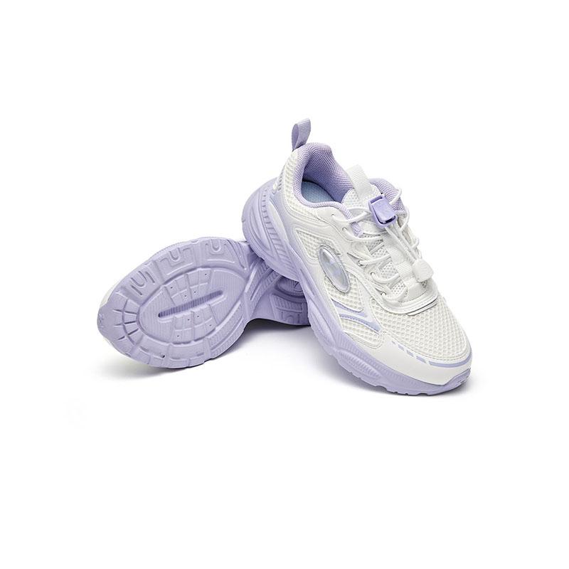 Under Armour HOVR Phantom 3 Classic Retro Non-Slip Shock Absorbing Breathable Kids Casual Shoes Kids Casual Shoes White Purple 2516666BZ