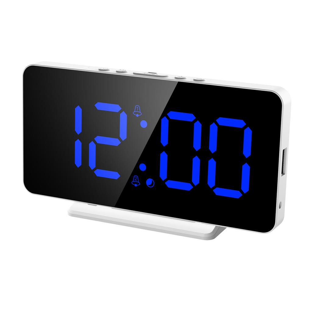 ORIA LED Digital Smart Alarm Clock Watch Table Electronic Desktop Clocks USB Wake Up Clock Snooze USB Wake Up Alarm Home Decor