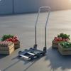Fruit Vegetable Cart Versatile Push Basket Easy To Move Rolling Storage