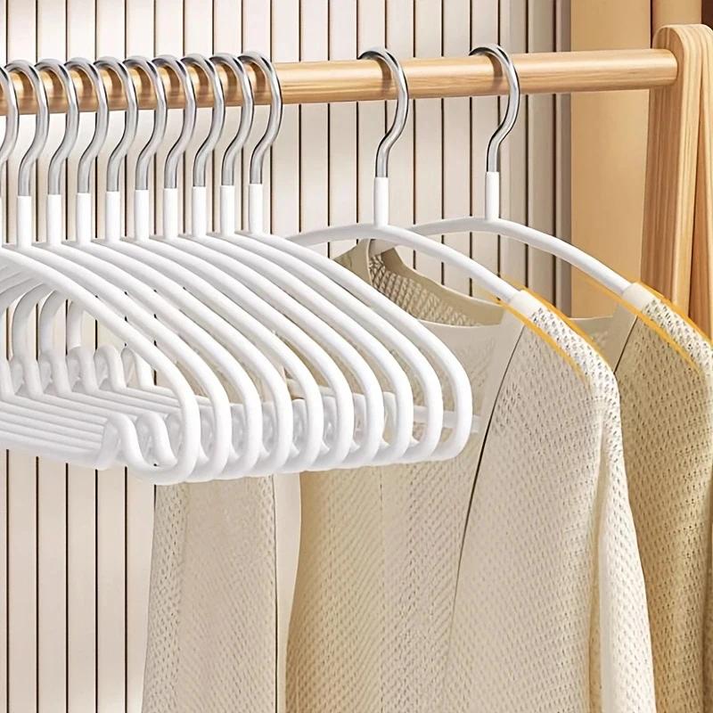 10PCS Bold Wave Hanger for Home Use, Non Marking Clothes Hanger for Children, Clothes Hanger for Dormitory Use