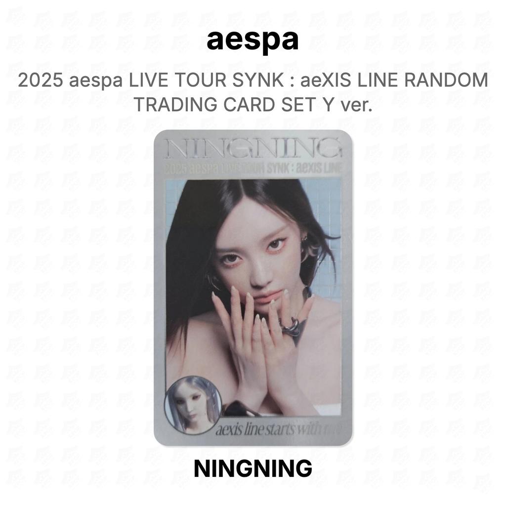 aespa 2025 aespa LIVE TOUR SYNK : aeXIS LINE ZUFÄLLIGES SAMMELKARTENSET Y ver. Offizielle Fotokarte