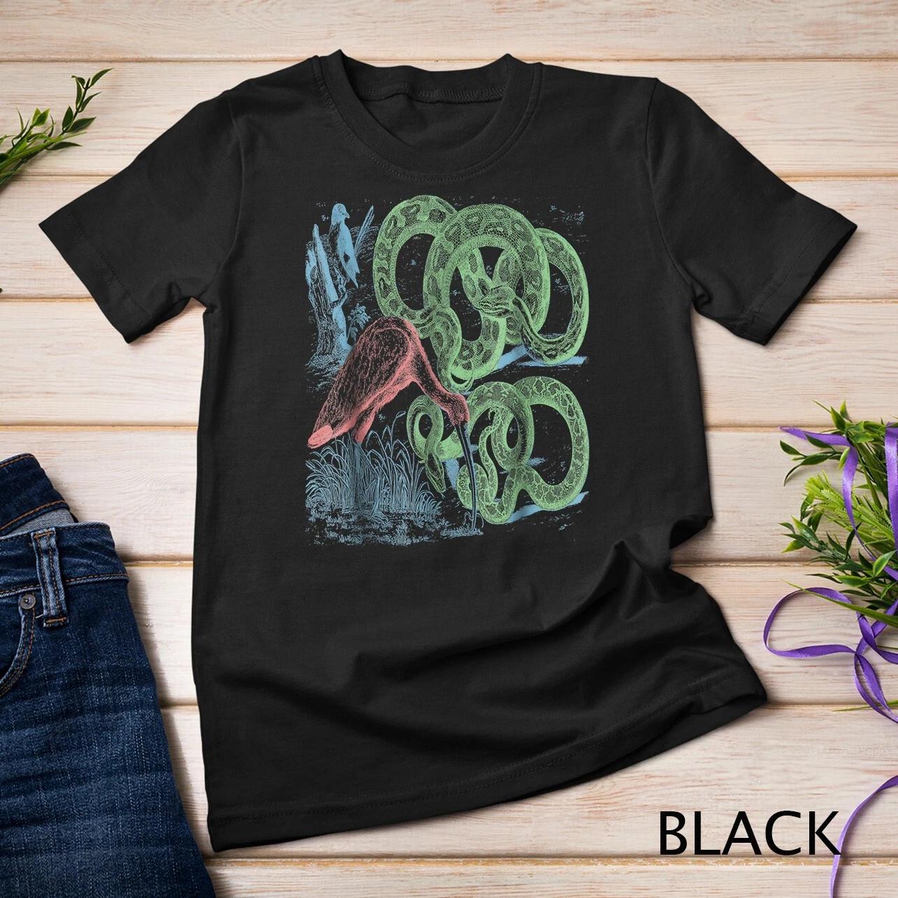 Anaconda Snake T-Shirt Reptile Herpetology Science Art Unisex T-shirt 4XL