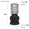 Chiave Telescopica Elettrica con Punta di Conversione Esagonale e Manicotto a Molla, Chiave Pneumatica da 1/2, Utensile Elettrico da 1/4.