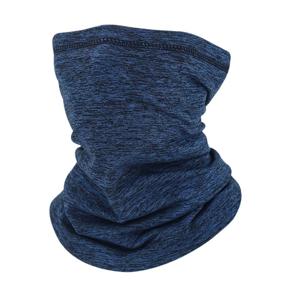 

Бархатный шарф на шею Утолщенная грелка для шеи Ветрозащитный головной убор Велосипедный шарф Велосипедный тёмно-синий