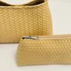 Woven Texture Shoulder Bag with Braided Handle Elegant Design for Daily and Casual Wear