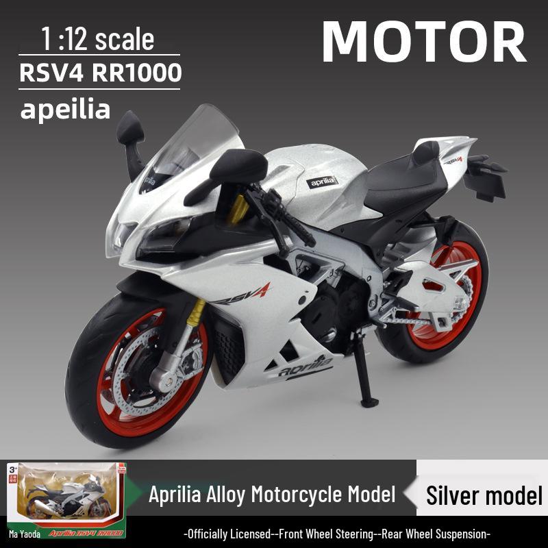 

Boxed 1:12 Aprilia RSV4 RR1000 Alloy Motorcycle Model Toy