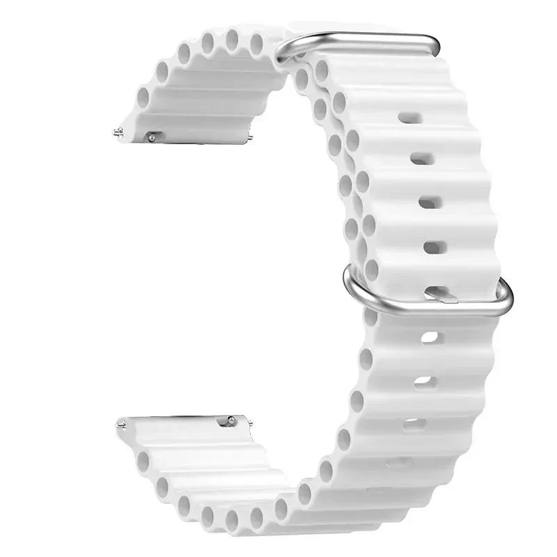 22mm Silicone Strap for Amazfit Bip 6 5 Bip6 Bracelet Smart Watch Quick Ocean Breathable Wristband for Amazfit Bip6 Accessories