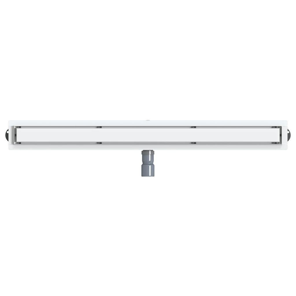 2 in 1 Shower Drain with 360 degrees Siphon Silver 100 cm Stainless Steel 304