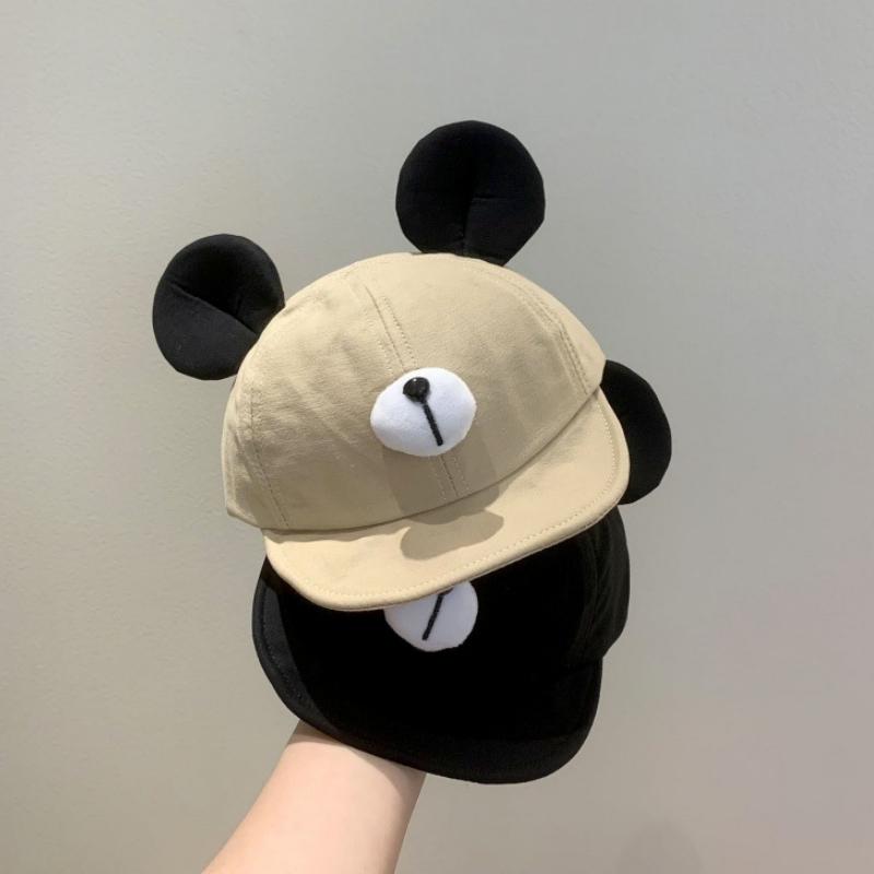 Cute Bear Ear Baby Hat Kids Boy Girl Soft Cotton Peaked Bonnet Caps Children Cartoon Casual Sun Visor Hats Baby Baseball Cap
